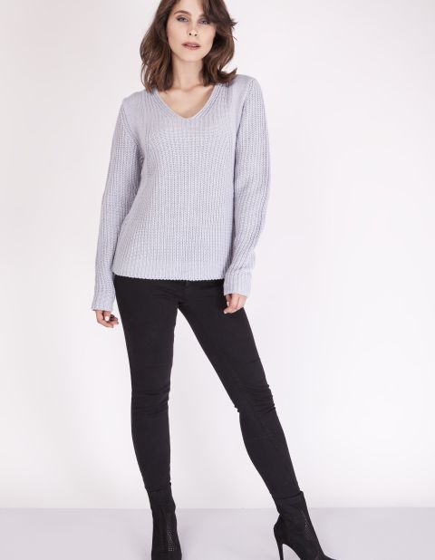 Sweter Victoria SWE 123 Jasny szary