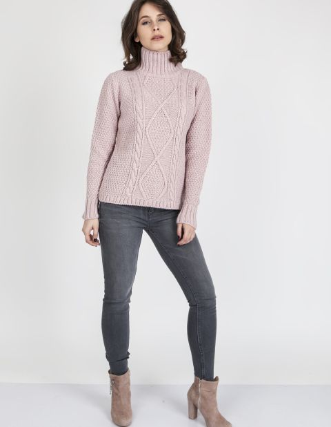 Sweter Estelle SWE 121 Pudrowy róż
