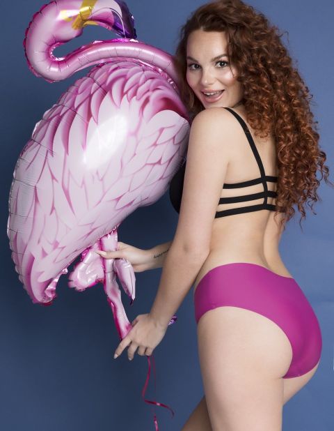 Figi Simple Panty Purpurowe