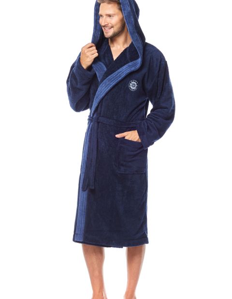 Szlafrok George Dark Blue