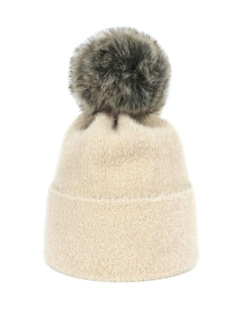 Czapka Soft Fluff Jasny Beż