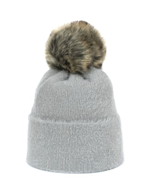 Czapka Soft Fluff Jasno Szara