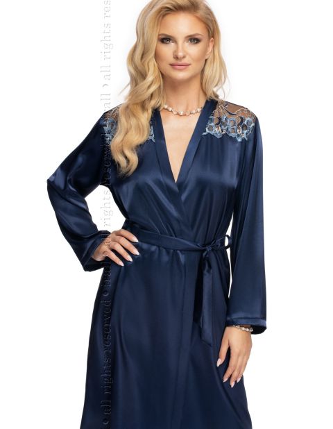 Szlafrok Elodie Navy Blue