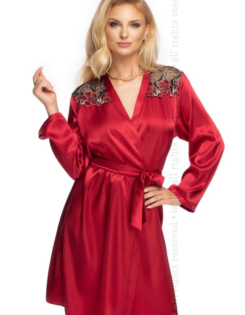 Szlafrok Elodie Burgundy