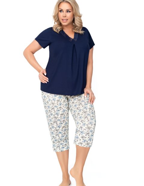 Piżama Aria Plus Dark Blue