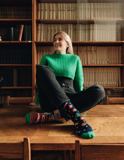 Skarpety Elf 078-A048 Granatowe