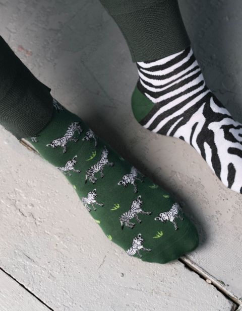 Skarpety Zebra 079-A059 Zielone