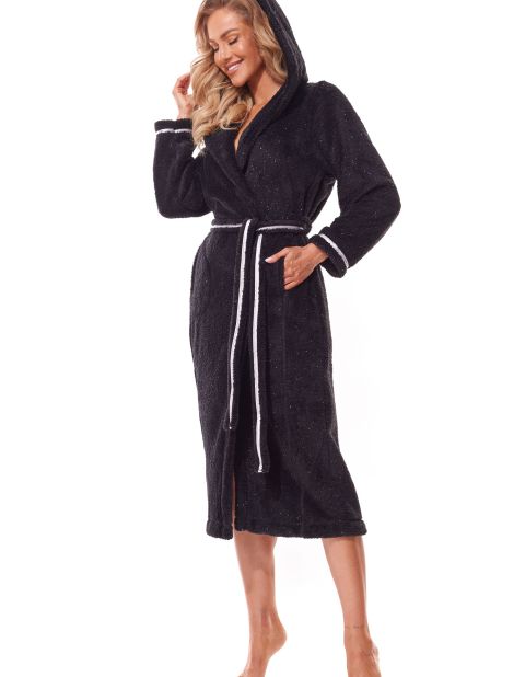 Szlafrok Soft Long 2322 Czarny