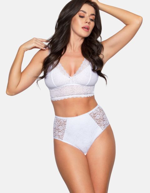 Figi Lace-Fit BBL 070 Białe