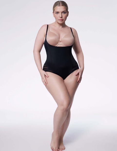 Body pod biust wyszczuplające 119 Czarne