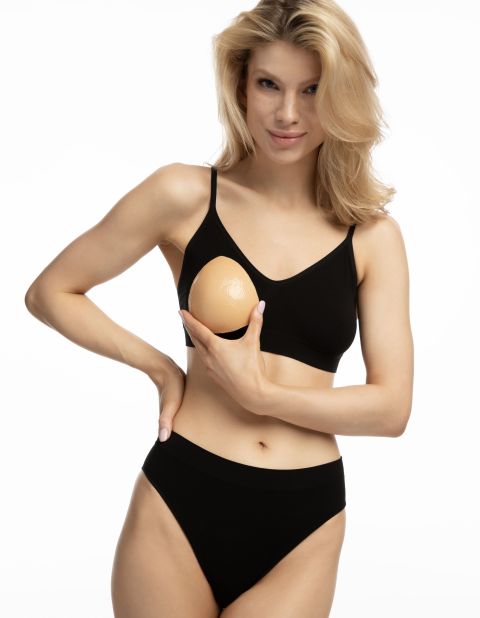 Wkładki piankowe WS-28 Dwustronne  Bikini Push-Up Beżaowe
