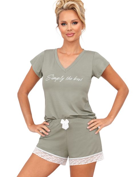 Piżama Simply 1/2 Olive