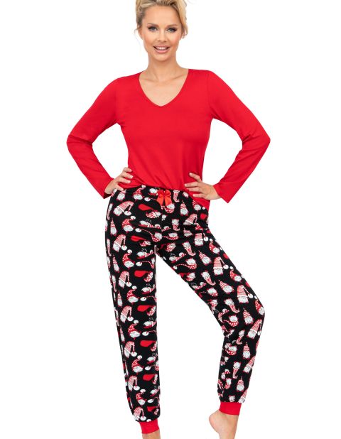 Piżama Santi Long Red