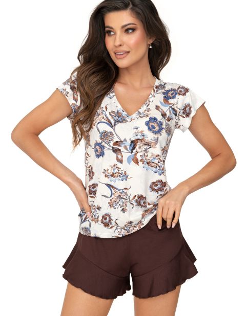 Piżama Naomi 1/2 Brown