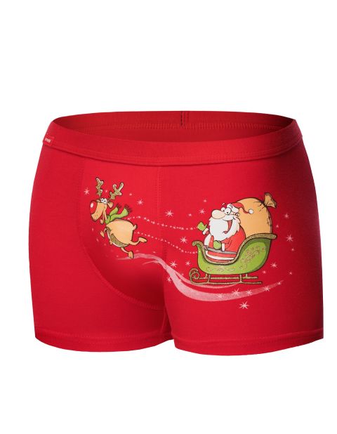 Bokserki Santa's Sleigh 007/67 Red