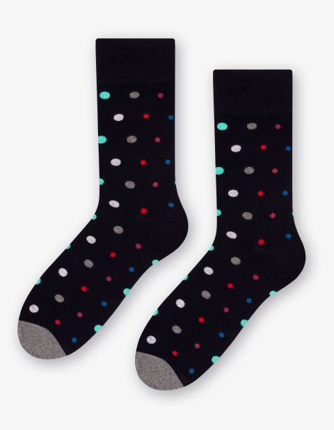 Skarpety Mix Dots 139-051 Ciemny Granat