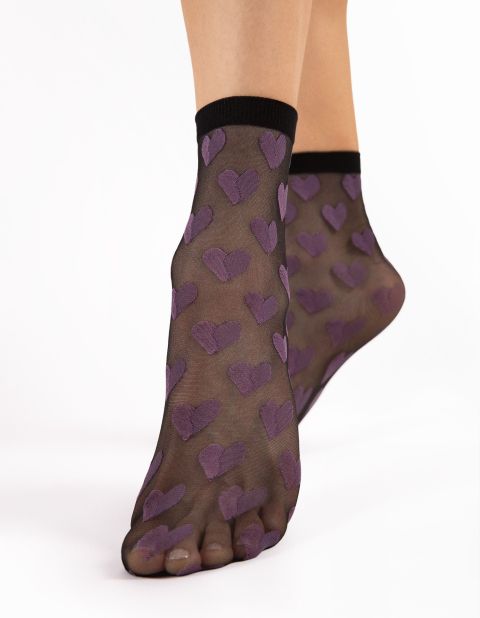 Skarpetki Beso 20 Den Violet-Black