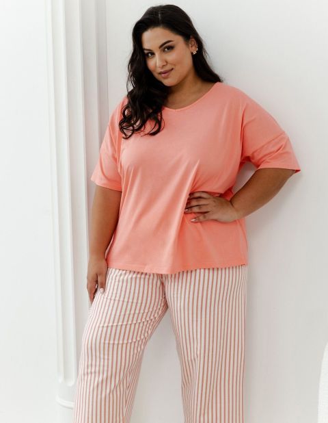 Piżama Eloise 3376 Brzoskwiniowa