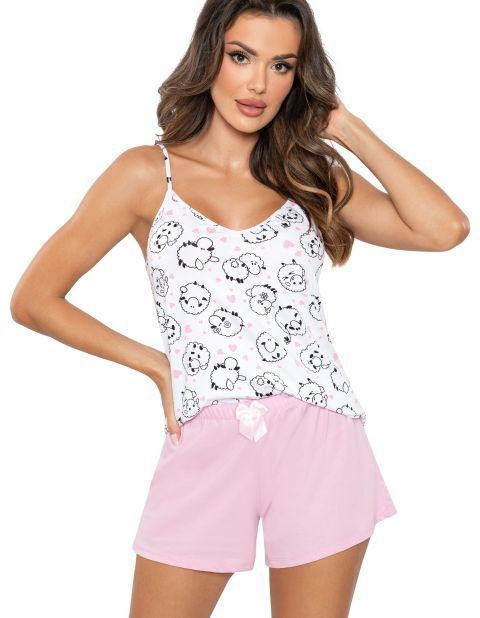 Piżama Sheep Top Różowa