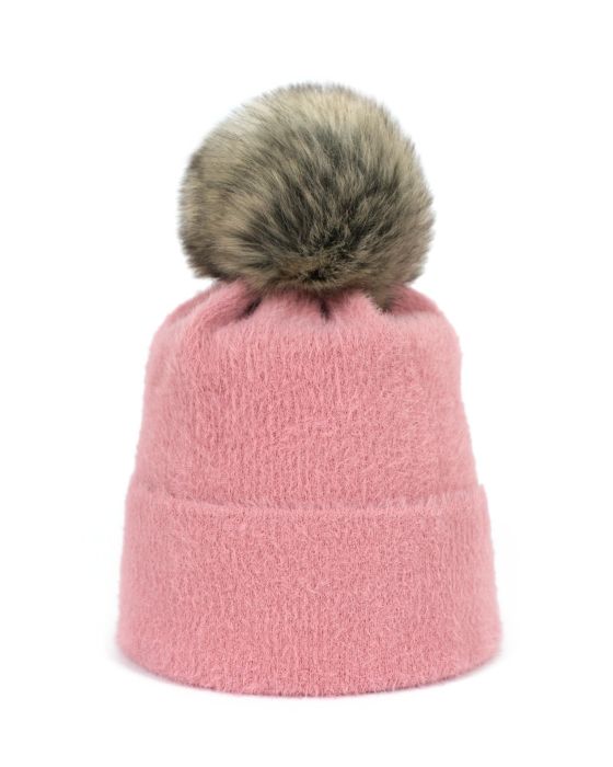Czapka Soft Fluff Różowa