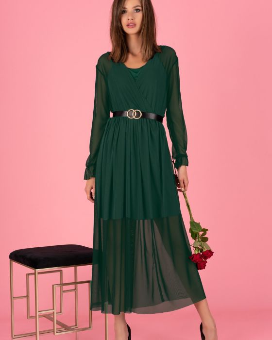 Sukienka Mariedam Dark Green + pasek GRAETIS!