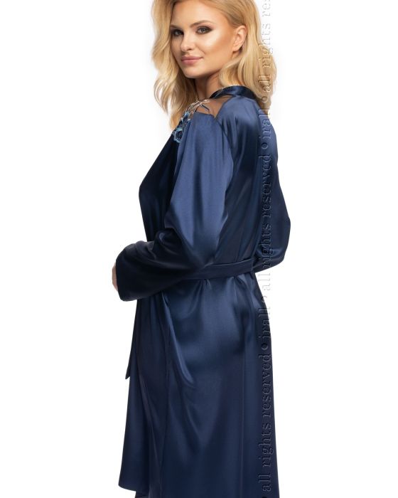 Szlafrok Elodie Navy Blue