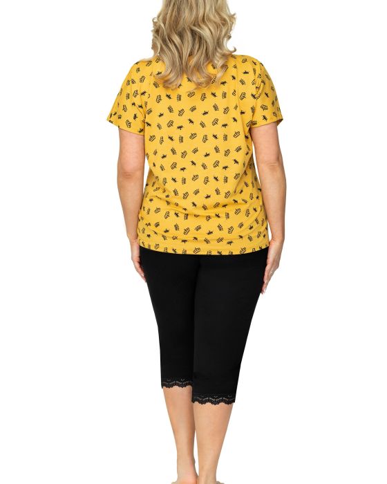 Piżama Queen 3/4 Plus Size