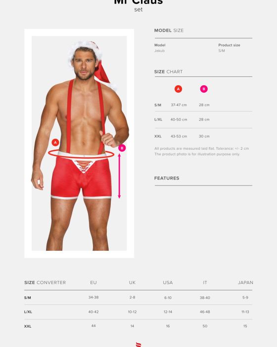 Komplet Mr Claus Czerwony