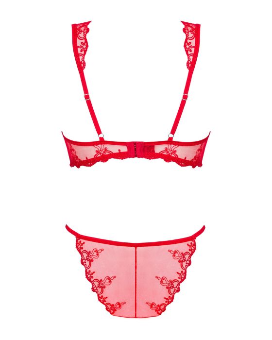 Komplet Lonesia set 2- częściowy Czerwony