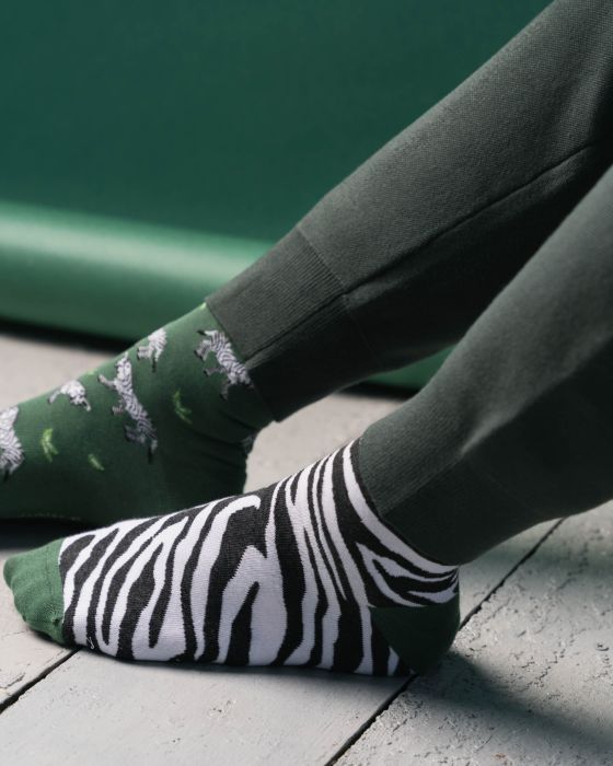 Skarpety Zebra 079-A059 Zielone