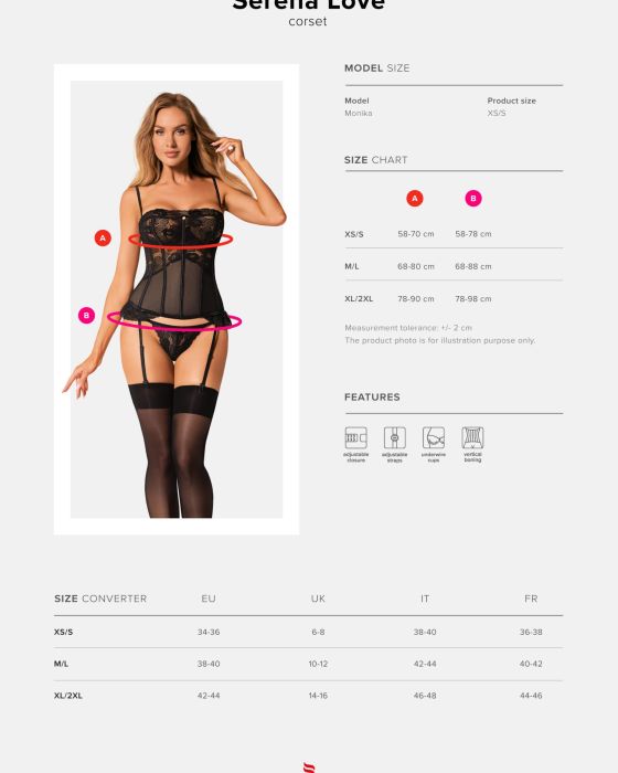 Gorset Serena Love + stringi GRATIS!!!
