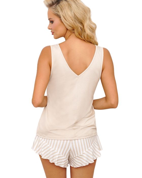 Piżama Marina 1/2 Top Beige
