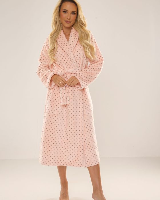 Szlafrok Melanie 548 dł. Łososiowy