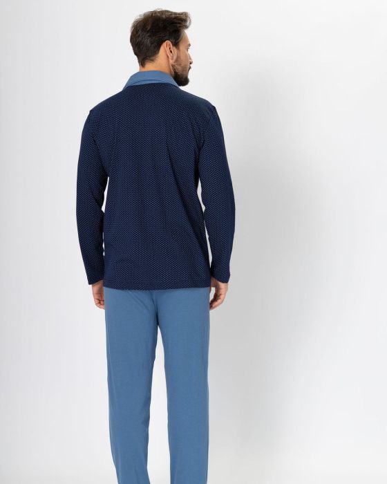 Piżama Norbert 670 Granatowy-Jeans