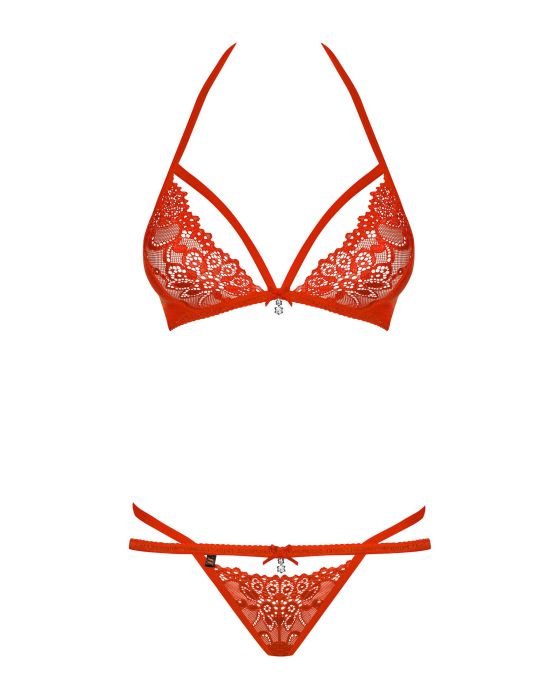 Komplet Secret of Love 838-SET-3 Czerwony