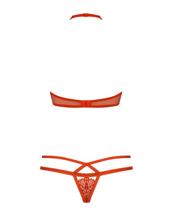 Komplet Secret of Love 838-SET-3 Czerwony
