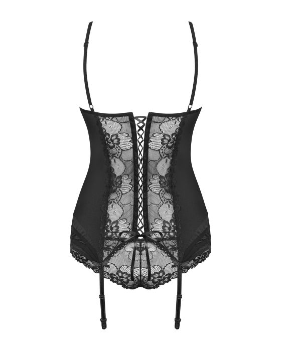Gorset Heartina + figi GRATIS! Czarny