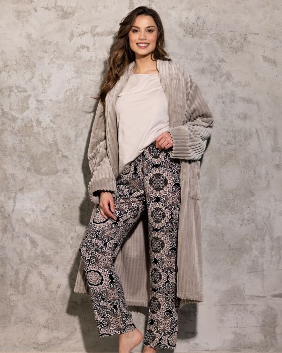 Szlafrok One And Only Long Beige