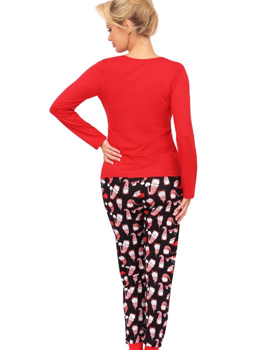 Piżama Santi Long Red