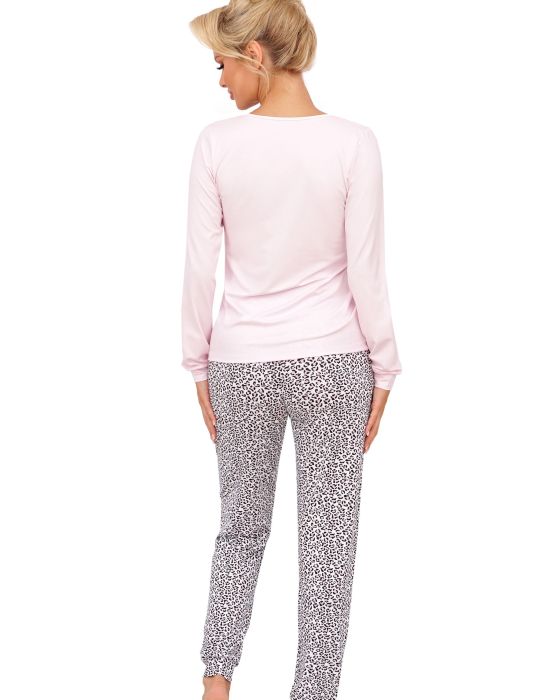 Piżama Pantera Long Pink