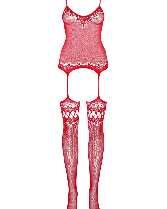 Bodystocking F214 Czerwone