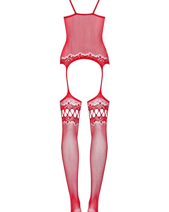 Bodystocking F214 Czerwone