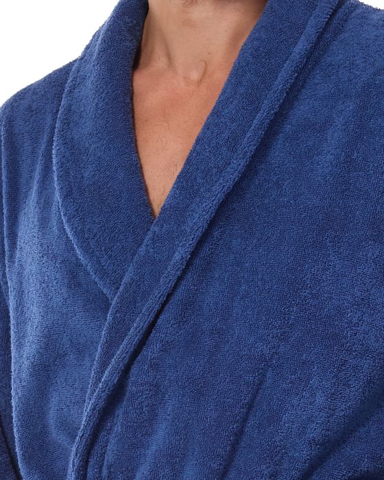 Szlafrok Cotton Long 2450 Navy