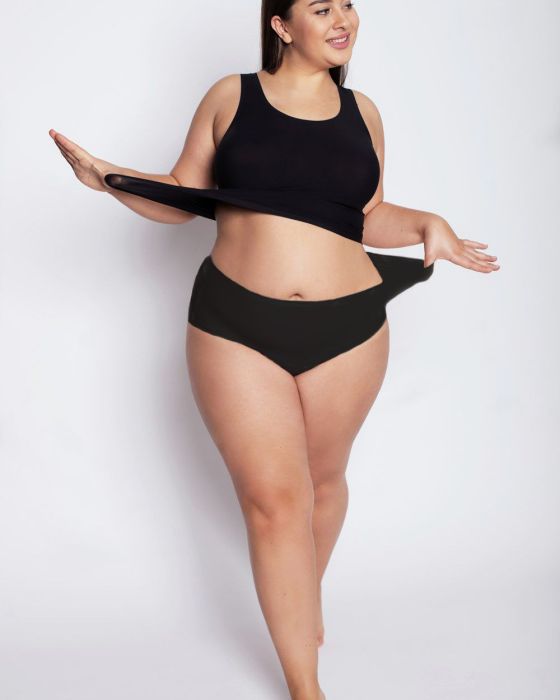 Figi Flexi-One Plus Size Maxi Czarne