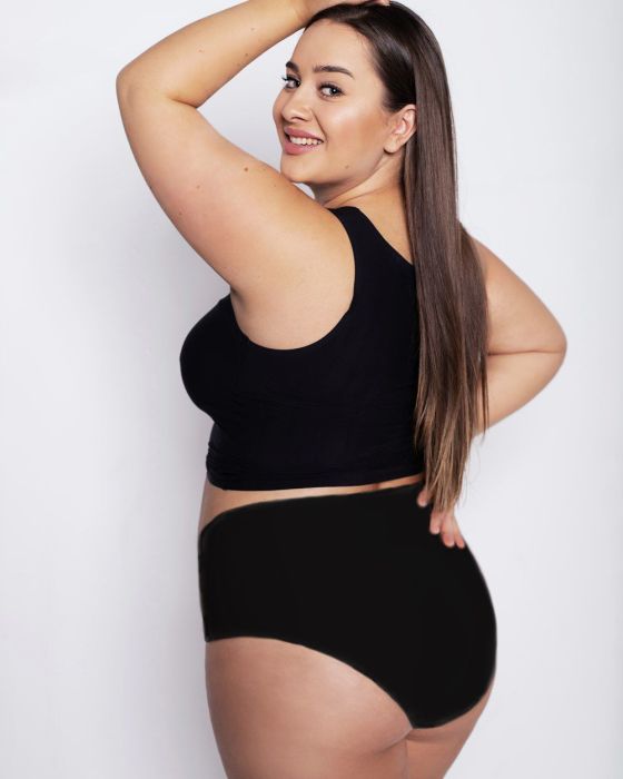 Figi Flexi-One Plus Size Maxi Czarne