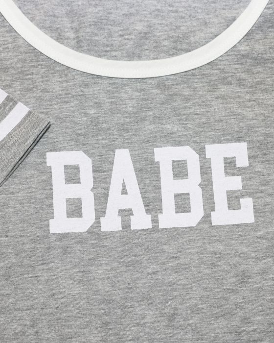 Piżama Babe Long Grey