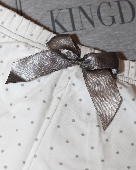Piżama Kingdom Short Dots & Grey