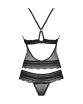 Komplet Ivannes top & thong Czarny