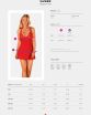 Koszulka Luvae Babydoll Czwerwona + stringi GRATIS!