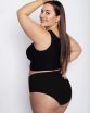 Figi Flexi-One Plus Size Maxi Czarne